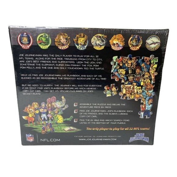 NFL Search Adventure Puzzle Houston Texans Joe Journeyman 500 Pcs 6+ 24"x18" - Picture 3 of 3